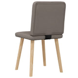 Chaises à manger lot de 2 taupe tissu