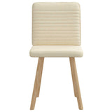 Chaises à manger lot de 2 crème tissu