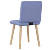 Chaises à manger lot de 2 bleu jean tissu