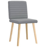 Chaises à manger lot de 2 gris clair tissu