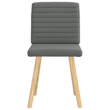 Chaises à manger lot de 2 gris foncé tissu