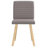 Chaises à manger lot de 2 taupe tissu