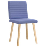 Chaises à manger lot de 2 bleu jean tissu