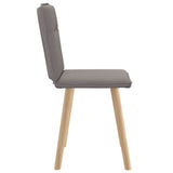 Chaises à manger lot de 2 taupe tissu