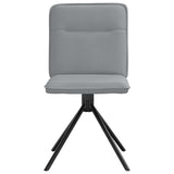 Chaises à manger lot de 2 gris clair tissu