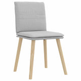 Chaises à manger lot de 2 gris nuage tissu