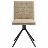 Chaise à manger gris clair similicuir daim