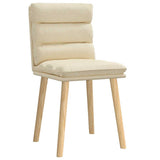 Chaises à manger lot de 2 crème tissu
