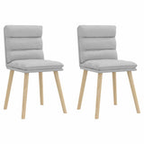 Chaises à manger lot de 2 gris nuage tissu