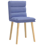 Chaises à manger lot de 2 bleu jean tissu