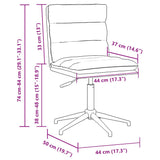 Chaise de salle à manger Noir Similicuir
