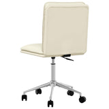 Chaise de salle à manger Crème Similicuir