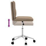 Chaise à manger cappuccino similicuir