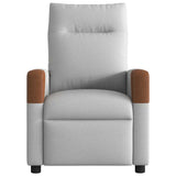 Fauteuil inclinable électrique gris nuage tissu