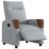 Fauteuil inclinable électrique Gris clair Tissu