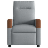 Fauteuil inclinable électrique Gris clair Tissu