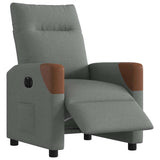 Fauteuil inclinable électrique Gris foncé Tissu