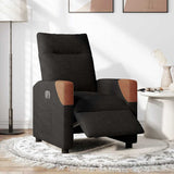 Fauteuil inclinable électrique Noir Tissu