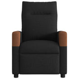 Fauteuil inclinable électrique Noir Tissu