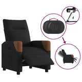 Fauteuil inclinable électrique Noir Tissu