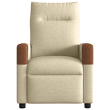 Fauteuil inclinable électrique Crème Tissu