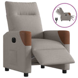 Fauteuil inclinable électrique Taupe Tissu