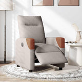 Fauteuil inclinable électrique Taupe Tissu