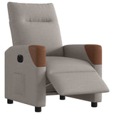Fauteuil inclinable électrique Taupe Tissu