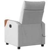 Fauteuil de massage inclinable électrique gris nuage tissu