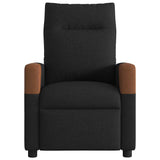 Fauteuil de massage inclinable électrique Noir Tissu