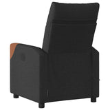 Fauteuil de massage inclinable électrique Noir Tissu