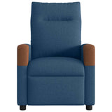 Fauteuil inclinable de massage électrique Bleu Tissu