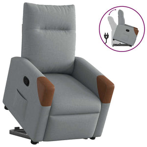 Fauteuil inclinable Gris clair Tissu
