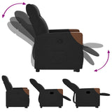 Fauteuil inclinable noir tissu