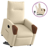 Fauteuil inclinable Crème Tissu