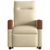 Fauteuil inclinable Crème Tissu