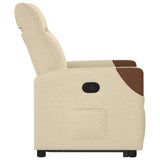 Fauteuil inclinable Crème Tissu