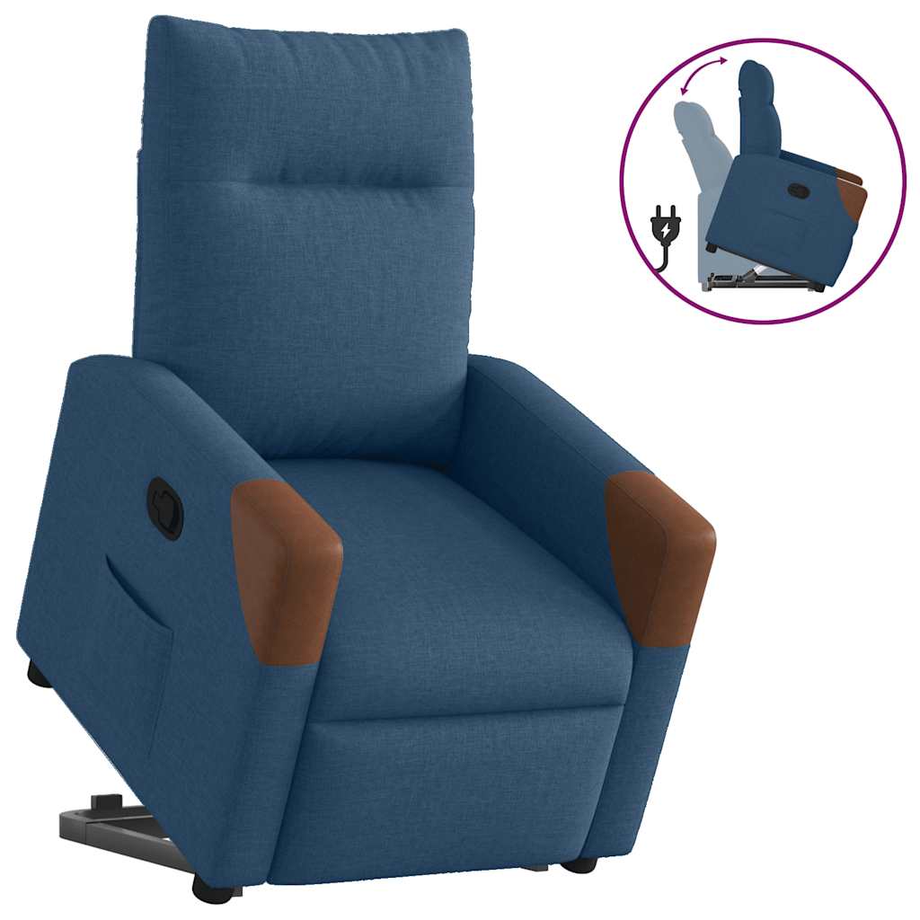 Fauteuil inclinable Bleu Tissu