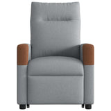 Fauteuil de massage inclinable Gris clair Tissu