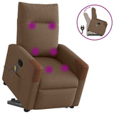 Fauteuil de massage inclinable Marron Tissu
