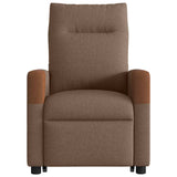 Fauteuil de massage inclinable Marron Tissu