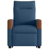 Fauteuil de massage inclinable Bleu Tissu