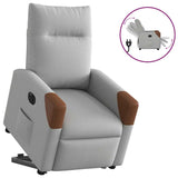 Fauteuil inclinable électrique gris nuage tissu