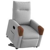 Fauteuil inclinable électrique gris nuage tissu