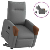 Fauteuil inclinable électrique gris foncé tissu