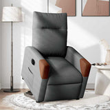 Fauteuil inclinable électrique gris foncé tissu