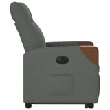 Fauteuil inclinable électrique gris foncé tissu