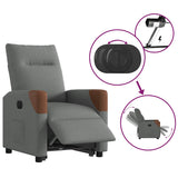 Fauteuil inclinable électrique gris foncé tissu