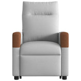 Fauteuil inclinable de massage électrique gris nuage tissu