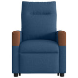 Fauteuil inclinable de massage électrique bleu tissu
